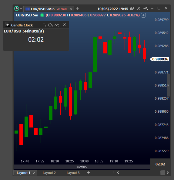 Candle Clock BlackArrow